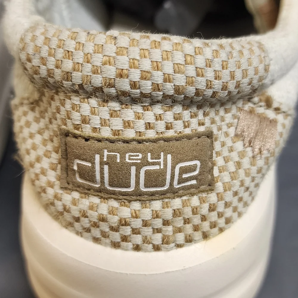 Hey Dude Karina Buckle Exclusive sz 8 White Multi - Picture 3 of 13